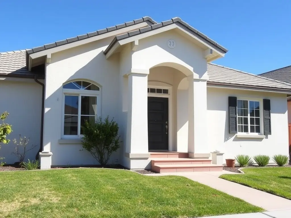 A well-maintained roof with clean gutters and no visible signs of wear and tear, emphasizing the benefits of regular maintenance. The image should convey prevention and long-term savings.